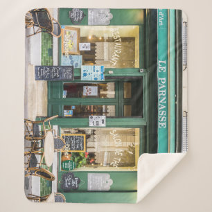 Französische Cafés: Versailles gemütliche Szene. Sherpadecke