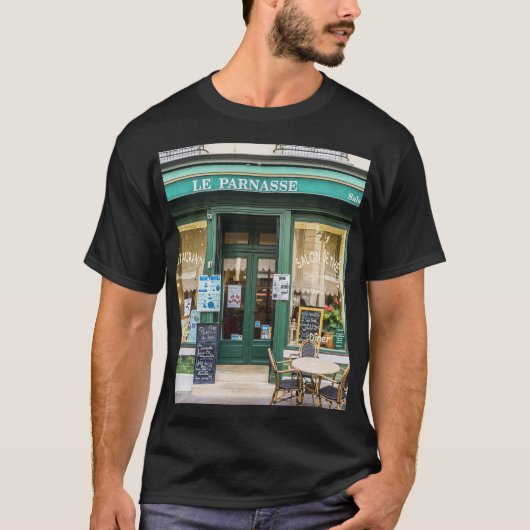 Französische Cafés: Versailles gemütliche Szene. T-Shirt (Vorderseite)