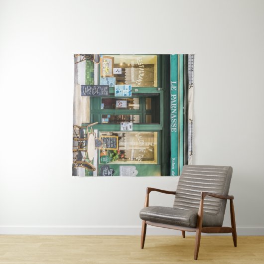 Französische Cafés: Versailles gemütliche Szene. Wandteppich (Beispiel (Horizontal))