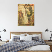 Französische "Carte Postale" Leinwanddruck (Insitu (Schlafzimmer))