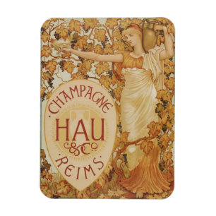 Französische Champagnerwerbung Magnet