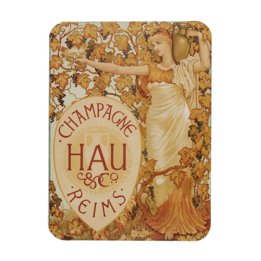 Französische Champagnerwerbung Magnet (Vertikal)