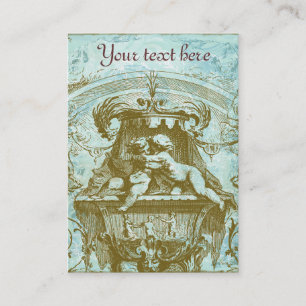 Französische Cherub Vintage Style Geschäftskarten Visitenkarte