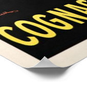 Französische Cognac Ads Art Deco Vintag Poster (Ecke)