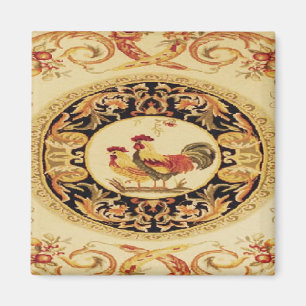 Französische Country Design-Rooster & Hen Kühlschr Magnet