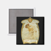 Französische Creme Magnet (Vorderseite/Rückseite)