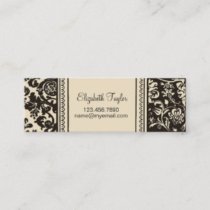 Französische Creme ~ Slim Calling / Business Card Telefonnummerkarte