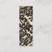 Französische Creme ~ Slim Calling / Business Card Telefonnummerkarte (Rückseite)