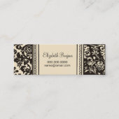 Französische Creme ~ Slim Calling Card / Business Telefonnummerkarte (Vorderseite)