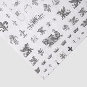 Französische Crown Heraldry-Lilie Seidenpapier (Ausschnitt)