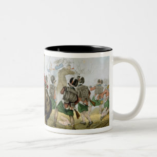 Französische Cuirassiers am Kampf von Waterloo, Zweifarbige Tasse
