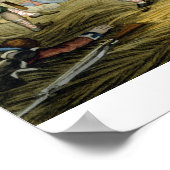 Französische Cuirassiers in der Schlacht von Water Poster (Ecke)