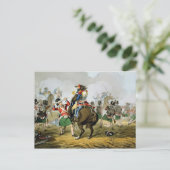 Französische Cuirassiers in der Schlacht von Water Postkarte (Stehend Vorderseite)
