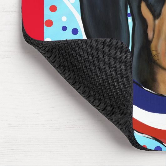 Französische Dackel Mousepad (Ecke)