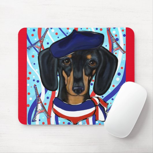 Französische Dackel Mousepad (Mit Mouse)
