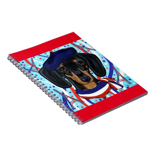 Französische Dackel Notizblock (Rechte Seite)