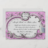 Französische Deko Frame Posh Wedding Einladung (Vorne/Hinten)