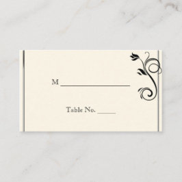 Französische Deko Rose Black Cream Hochzeiten Plat Platzkarte