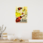 Französische Dessertwerbung Poster (Küche)