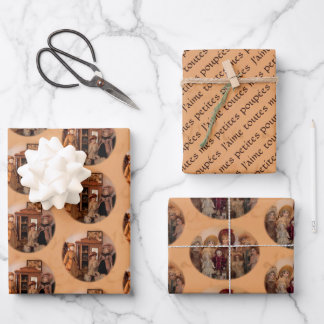 Französische Dollars und Freunde Geschenkpapier Set