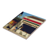 Französische Dorf-Bäckerei Fliese (Seite)