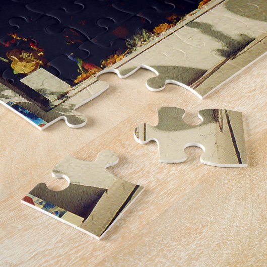 Französische Dorf-Bäckerei Puzzle (Seite)