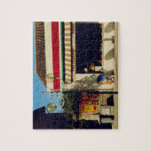 Französische Dorf-Bäckerei Puzzle (Vertikal)