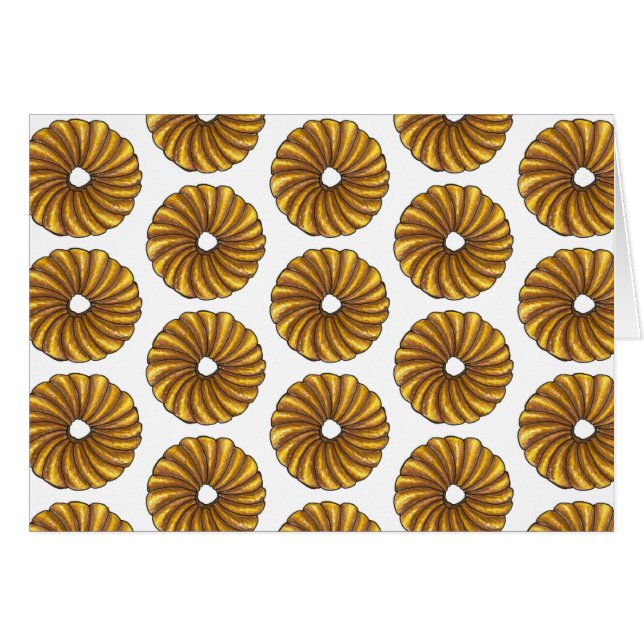 Französische Drehung Glazed Frühstück Donut Doughn (Vorderseite (Horizontal))
