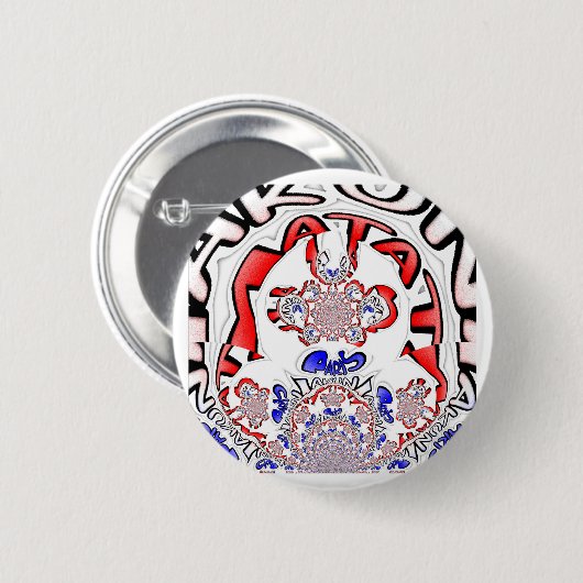 Französische Drehung Hakuna Matata: Einzigartiger Button (Vorne & Hinten)