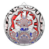 Französische Drehung Hakuna Matata: Einzigartiger  Dartscheibe (vorne)