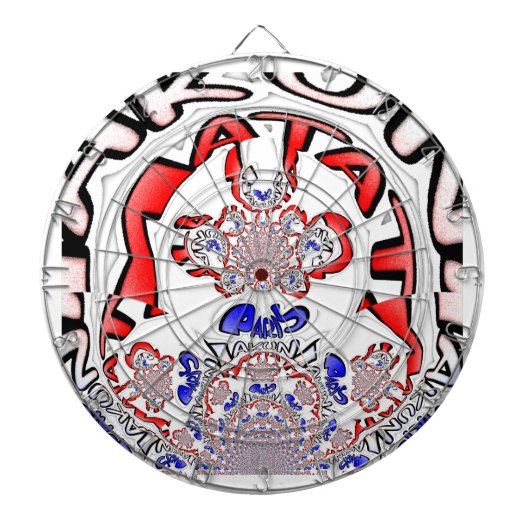 Französische Drehung Hakuna Matata: Einzigartiger  Dartscheibe (vorne)