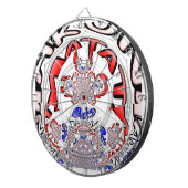 Französische Drehung Hakuna Matata: Einzigartiger  Dartscheibe (Vorderseite rechts)