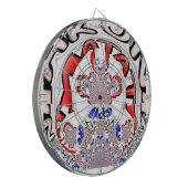 Französische Drehung Hakuna Matata: Einzigartiger  Dartscheibe (Vorderseite Links)