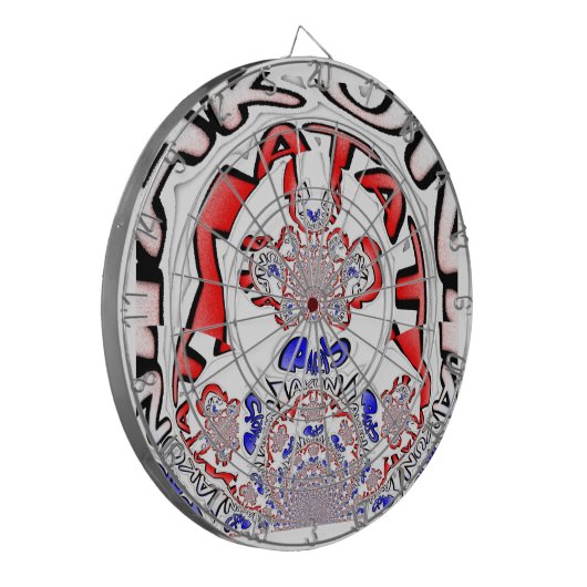 Französische Drehung Hakuna Matata: Einzigartiger  Dartscheibe (Vorderseite Links)