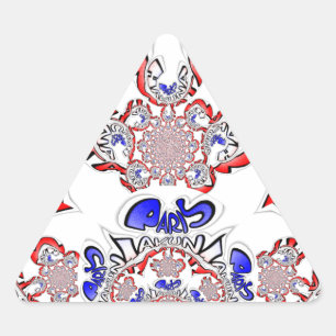 Französische Drehung Hakuna Matata: Einzigartiger  Dreieckiger Aufkleber