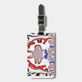 Französische Drehung Hakuna Matata: Einzigartiger Gepäckanhänger (Vorderseite vertikal)