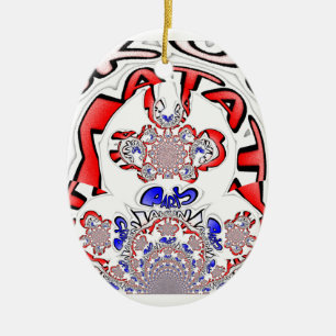 Französische Drehung Hakuna Matata: Einzigartiger  Keramik Ornament