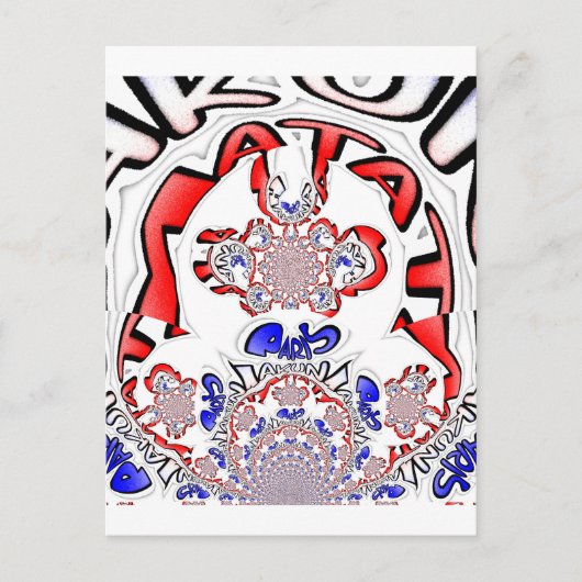 Französische Drehung Hakuna Matata: Einzigartiger Postkarte (Vorderseite)