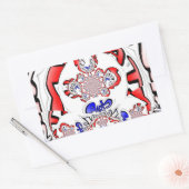 Französische Drehung Hakuna Matata: Einzigartiger Rechteckiger Aufkleber (Umschlag)