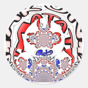 Französische Drehung Hakuna Matata: Einzigartiger  Runder Aufkleber