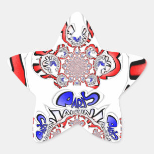 Französische Drehung Hakuna Matata: Einzigartiger  Stern-Aufkleber