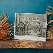Französische Druckerpresse, 1642 (Gravur) Fotoplatte (Seite)