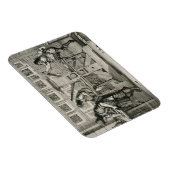 Französische Druckerpresse, 1642 (Gravur) Magnet (Rechte Seite)