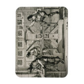 Französische Druckerpresse, 1642 (Gravur) Magnet (Vertikal)