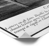 Französische Druckerpresse, 1642 Poster (Ecke)