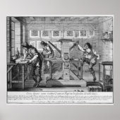 Französische Druckerpresse, 1642 Poster (Vorne)
