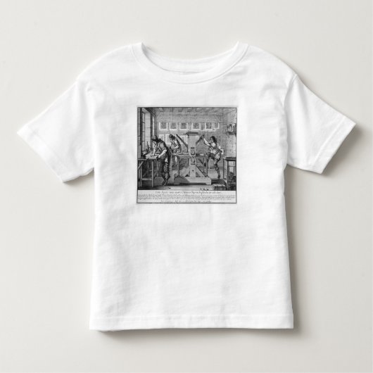 Französische Druckmaschine, 1642 Kleinkind T-shirt (Vorderseite)