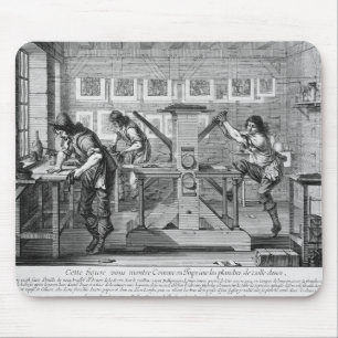 Französische Druckmaschine, 1642 Mousepad