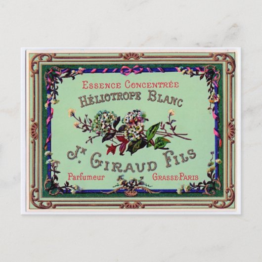 Französische Duftwerbung Postkarte (Vorderseite)
