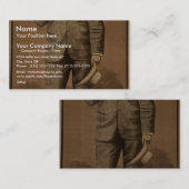 Französische Ebene-Vintages Theater Visitenkarte (Vorne/Hinten)